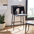 Safavieh Xander Modern Wood and Metal Secretary Desk in Black