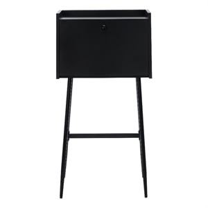 Safavieh Xander Modern Wood and Metal Secretary Desk in Black