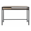 Safavieh Alan 1 Drawer 1 Shelf Wood and Metal Desk  in Brown / Black