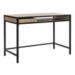Safavieh Alan 1 Drawer 1 Shelf Wood and Metal Desk  in Brown / Black