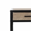 Safavieh Alan 1 Drawer 1 Shelf Wood and Metal Desk  in Brown / Black