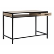 Safavieh Alan 1 Drawer 1 Shelf Wood and Metal Desk  in Brown / Black