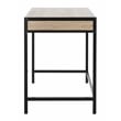 Safavieh Alan 1 Drawer 1 Shelf Wood and Metal Desk  in Brown / Black