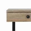 Safavieh Hilton 3 Drawer Wood and Metal Desk in Brown / Black