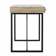 Safavieh Hilton 3 Drawer Wood and Metal Desk in Brown / Black