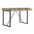 Safavieh Hilton 3 Drawer Wood and Metal Desk in Brown / Black