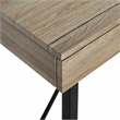 Safavieh Hilton 3 Drawer Wood and Metal Desk in Brown / Black