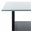 Safavieh Xyla 3 Shelf Glass Top and Metal Desk in White / Black