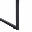 Safavieh Xyla 3 Shelf Glass Top and Metal Desk in White / Black