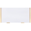 Safavieh Elodie 1 Drawer Wood and Metal Desk in White / Gold