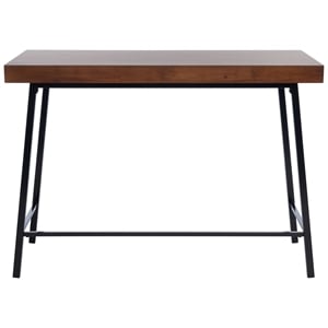 Safavieh Bernhart Wood Desk in Walnut / Black