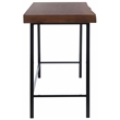 Safavieh Bernhart Wood Desk in Walnut / Black