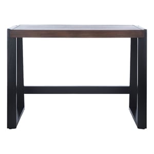 Safavieh Dennings Wood Desk in Walnut / Black