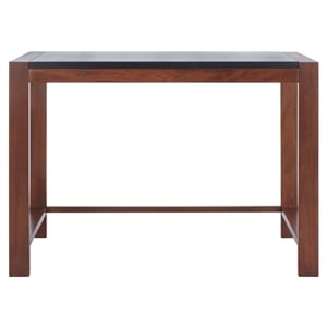 Safavieh Halleck Wood Desk in Black / Brown