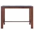 Safavieh Halleck Wood Desk in Black / Brown