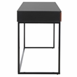 Safavieh Vance 2 Drawer 1 Shelf Wood Desk in Black / Brown