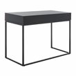 Safavieh Vance 2 Drawer 1 Shelf Wood Desk in Black / Brown