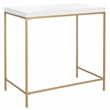 Safavieh Cass Wood Desk  in White / Gold