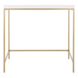 Safavieh Cass Wood Desk  in White / Gold