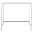 Safavieh Cass Wood Desk  in White / Gold