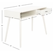 Safavieh Remy 1 Drawer Wood Writing  Desk in White