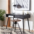 Safavieh Remy 1 Drawer Wood Writing Desk in Black