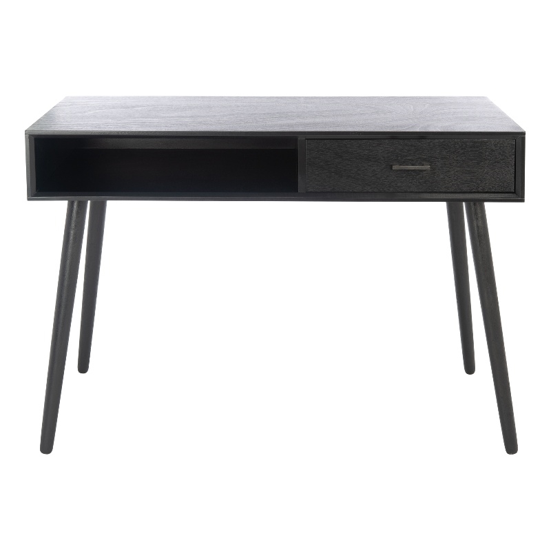 Safavieh Remy 1 Drawer Wood Writing Desk in Black