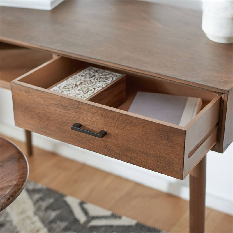 Safavieh Remy 1 Drawer  Wood Writing Desk in Brown