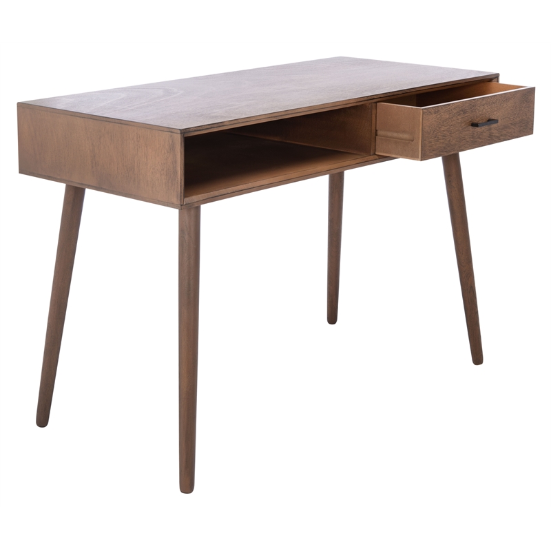 Safavieh Remy 1 Drawer  Wood Writing Desk in Brown