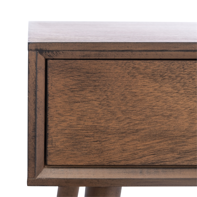 Safavieh Remy 1 Drawer  Wood Writing Desk in Brown
