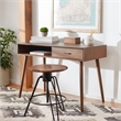 Safavieh Remy 1 Drawer  Wood Writing Desk in Brown