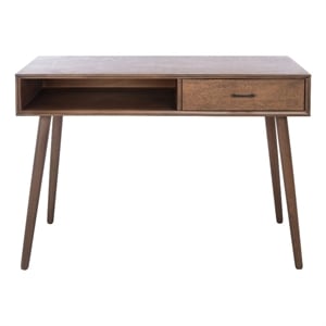 Safavieh Remy 1 Drawer  Wood Writing Desk in Brown