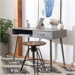 Safavieh Remy 1 Drawer Wood Writing  Desk in Gray