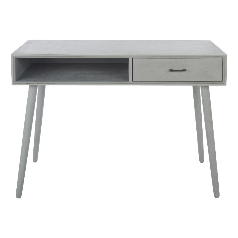 Safavieh Remy 1 Drawer Wood Writing  Desk in Gray