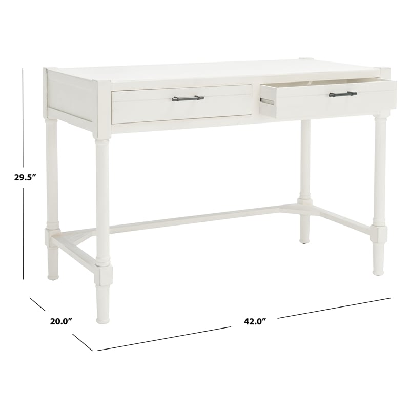 Safavieh Filbert Wood Writing Desk in White