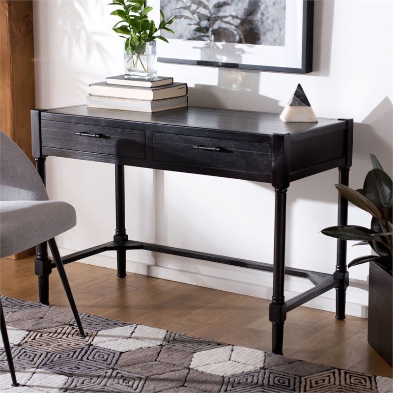 Safavieh Filbert Wood Writing Desk in Black