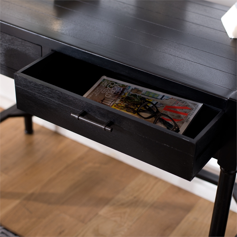 Safavieh Filbert Wood Writing Desk in Black