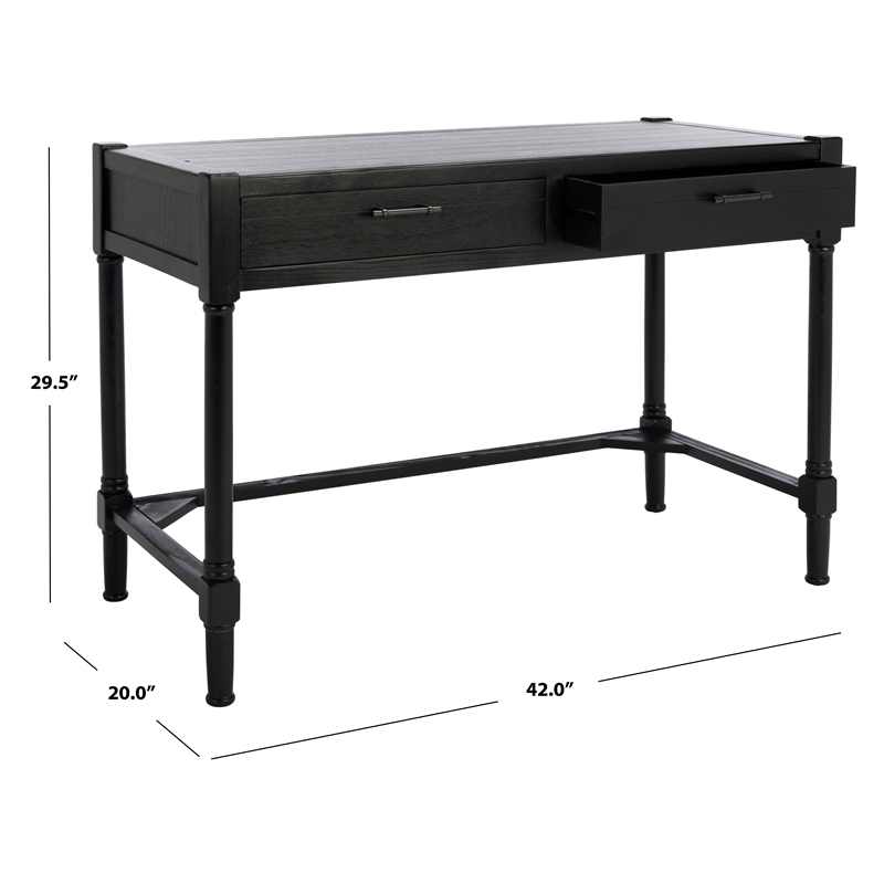 Safavieh Filbert Wood Writing Desk in Black