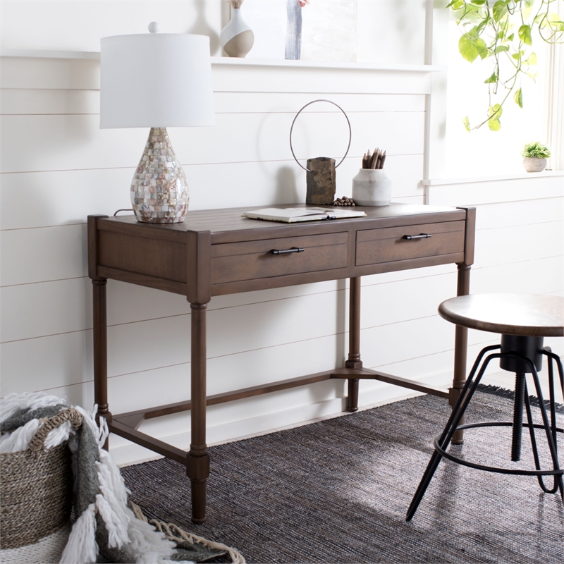 Safavieh Filbert Wood Writing Desk in Brown