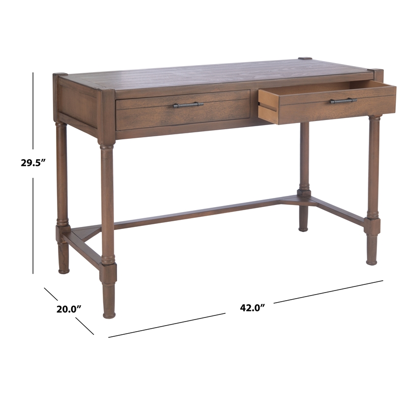 Safavieh Filbert Wood Writing Desk in Brown