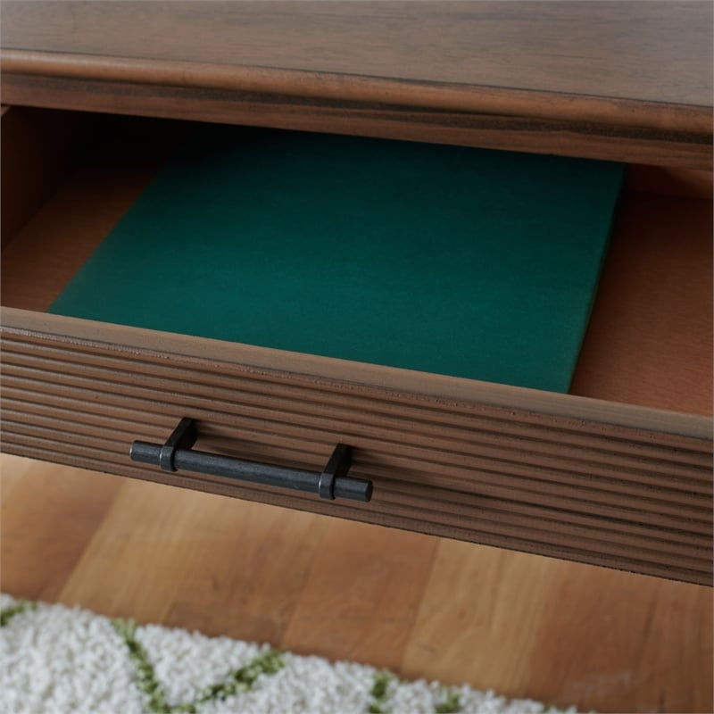 Safavieh Layce 2 Drawer Wood Desk  in Brown