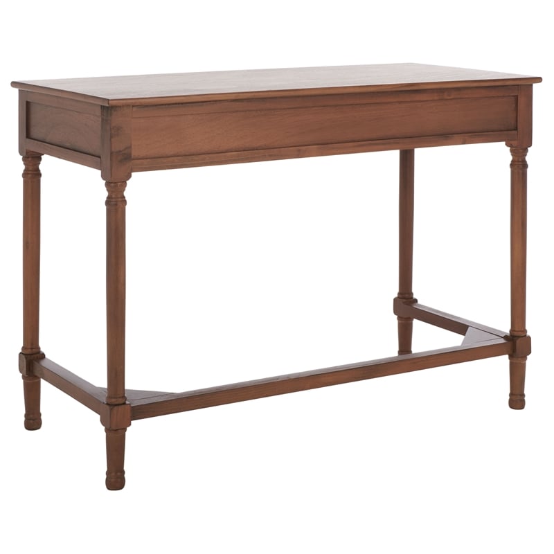 Safavieh Layce 2 Drawer Wood Desk  in Brown