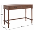 Safavieh Layce 2 Drawer Wood Desk  in Brown