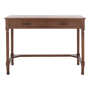 Safavieh Layce 2 Drawer Wood Desk  in Brown