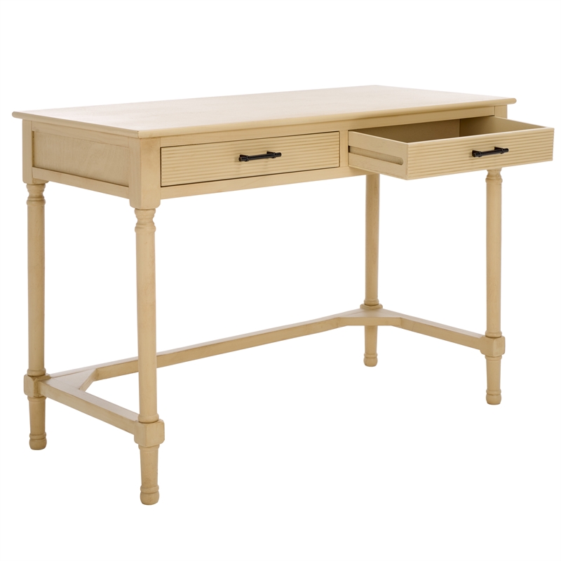 Safavieh Layce 2 Drawer Wood Desk in Natural