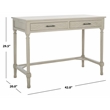 Safavieh Mckinlee 2 Drawer Wood Desk in Taupe