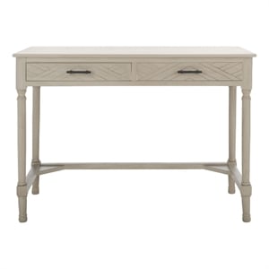Safavieh Mckinlee 2 Drawer Wood Desk in Taupe