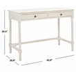 Safavieh Ryleigh 2 Drawer Wood Desk in White