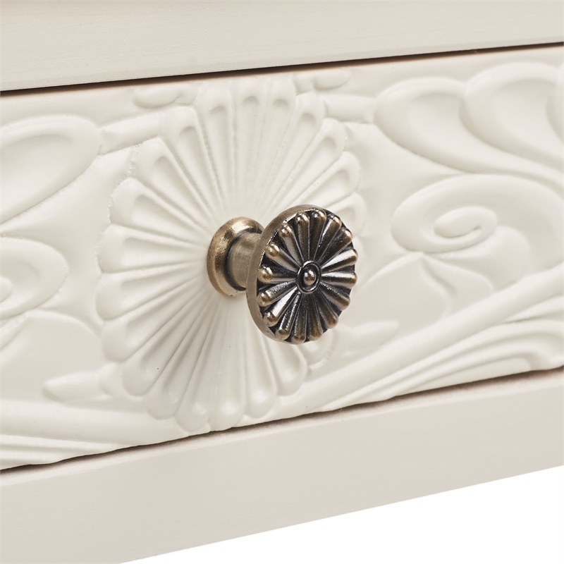 Safavieh Ryleigh 2 Drawer Wood Desk in White