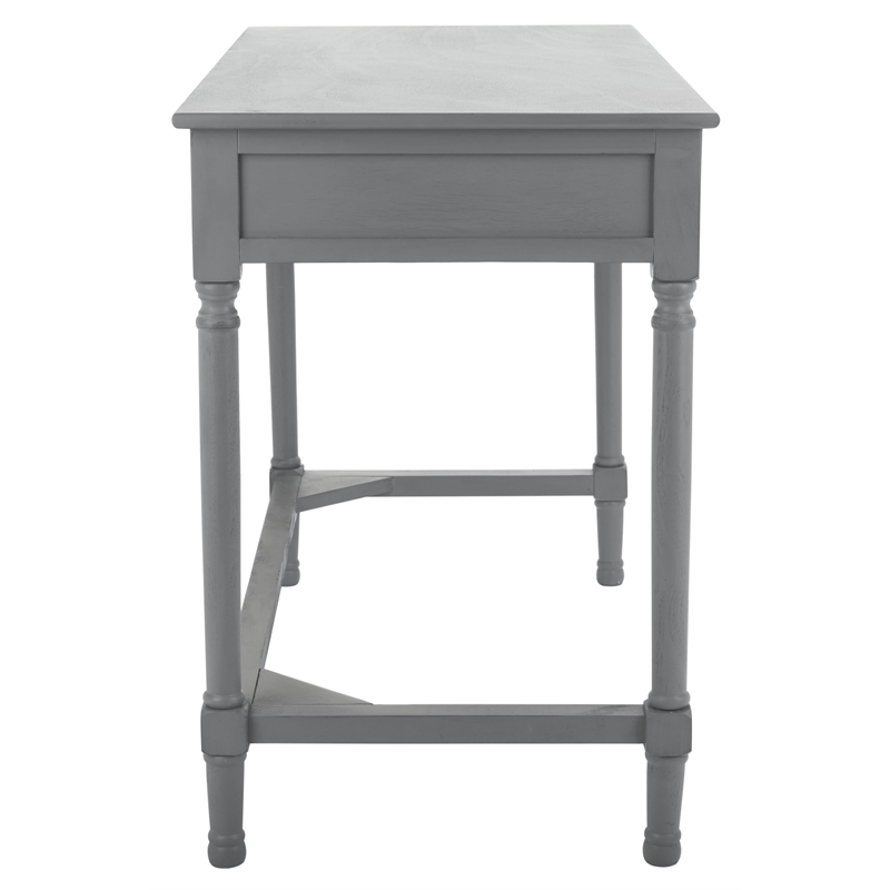 Safavieh Ryleigh 2 Drawer Wood Desk in Gray